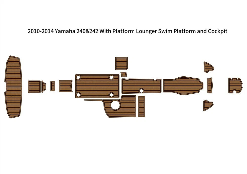 EVA Teak Flooring for Yamaha 240&242 Lounger (2010–2014)