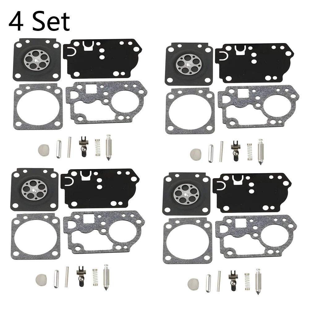 Set of 4 Carburetor Rebuild Kits for ZAMA RB-168 C1M-W44 Poulan PP330 PP335