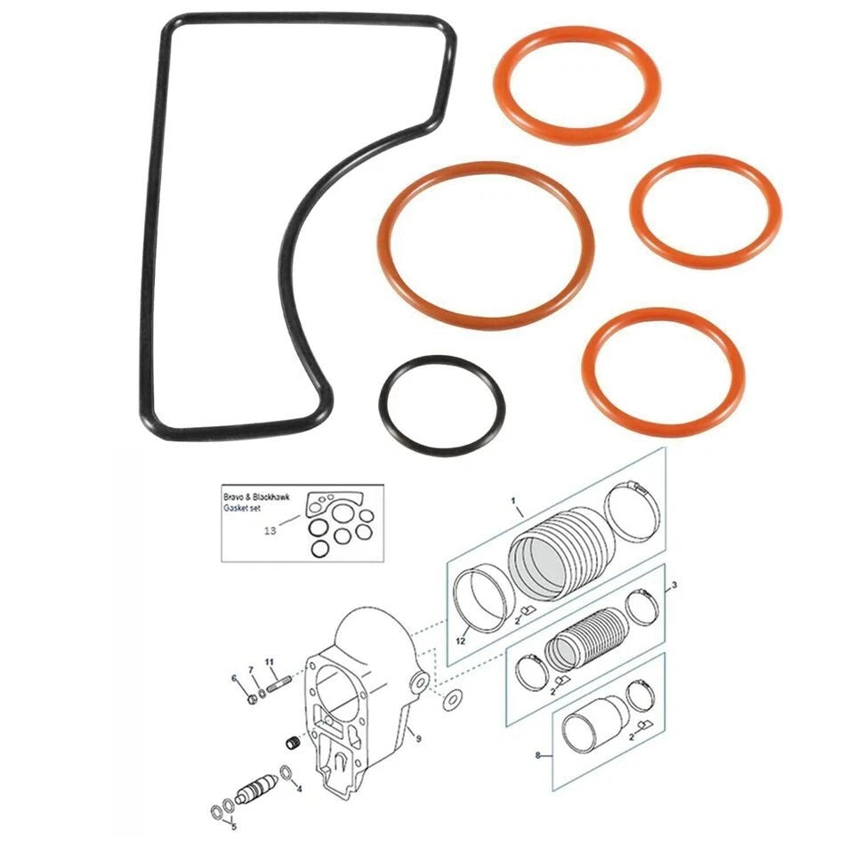 Bell Housing Gasket Kit for MerCruiser Bravo I II III (16755Q1)