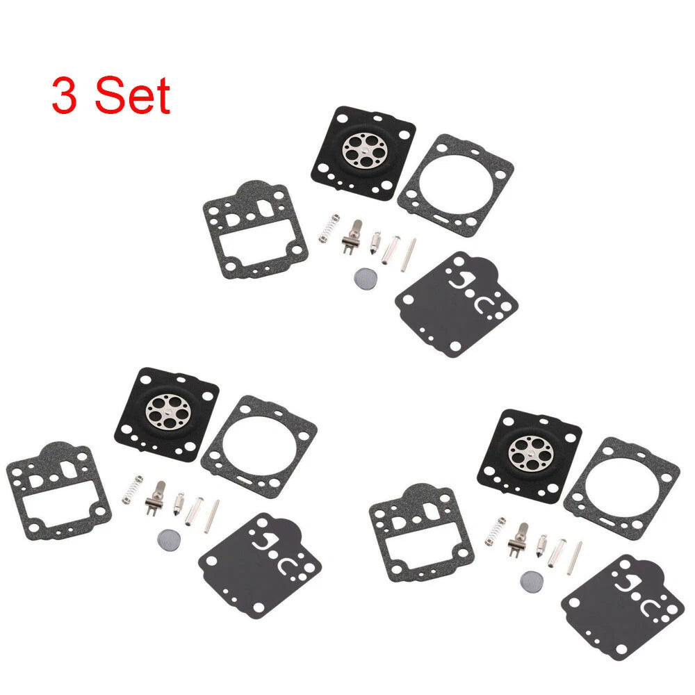 Set of 3 Carburetor Repair Kits for ZAMA RB-149, C1T, Jonsered CS2234, CS2238