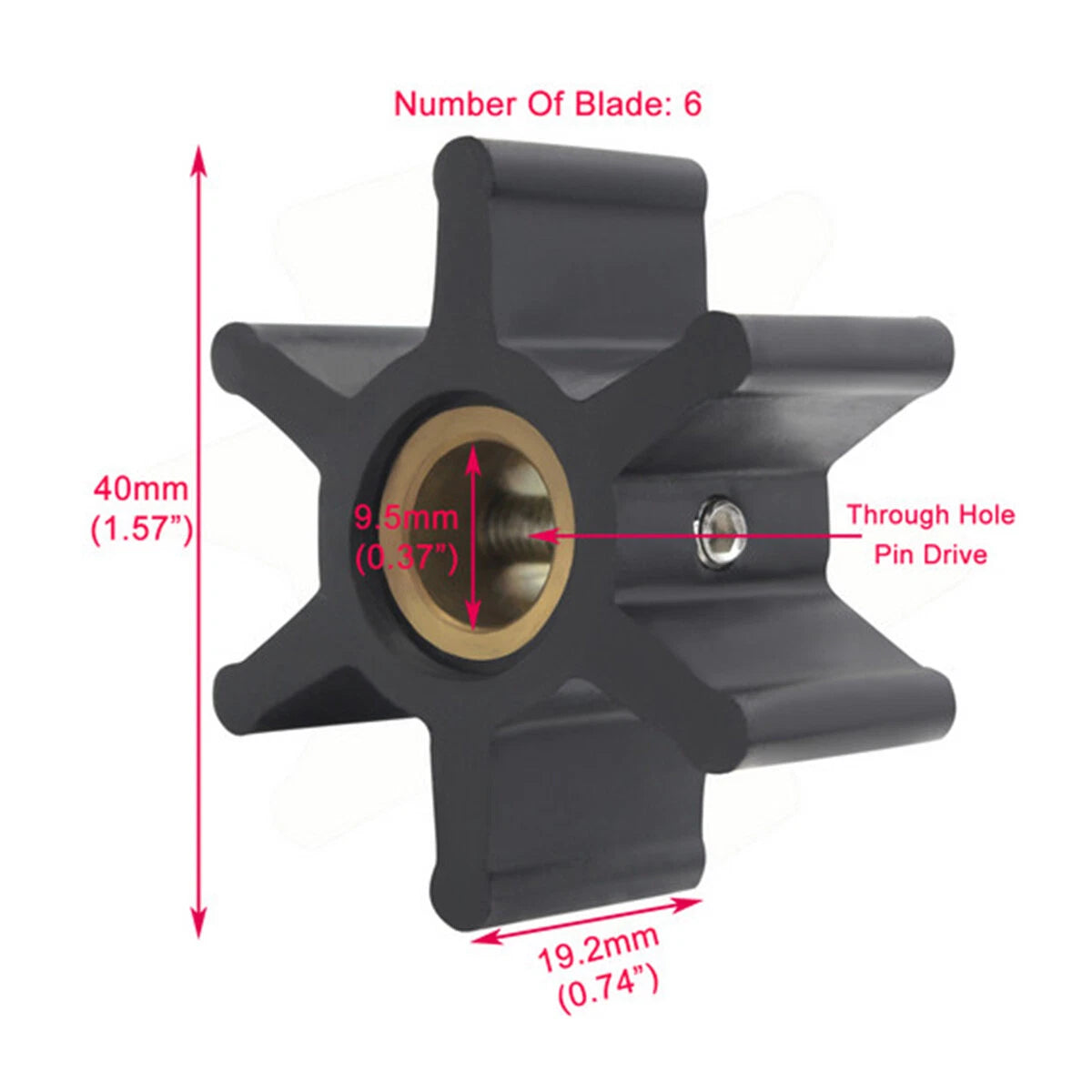 Water Pump Impeller for Yanmar (104211-42070, 104211-42071)