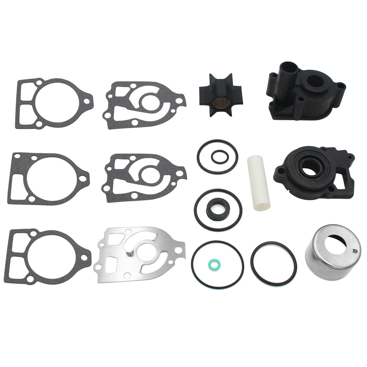 Water Pump Impeller Kit for Mercury V6 150-225 HP Outboard (18-3320, 46-42579A4)