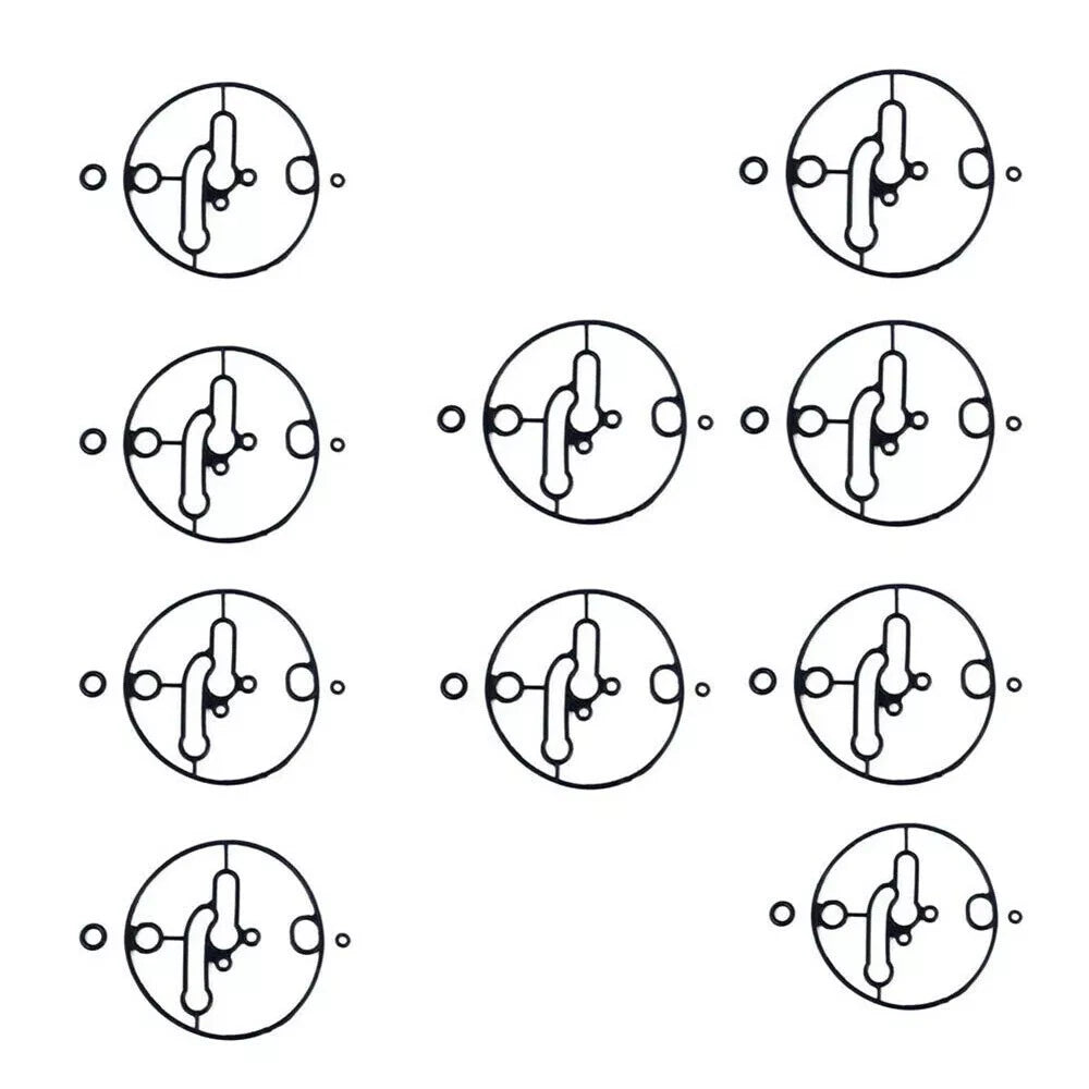 10X Carburetor Float Bowl Gasket Kit for B & Stratton (698781, 796184, 799727)