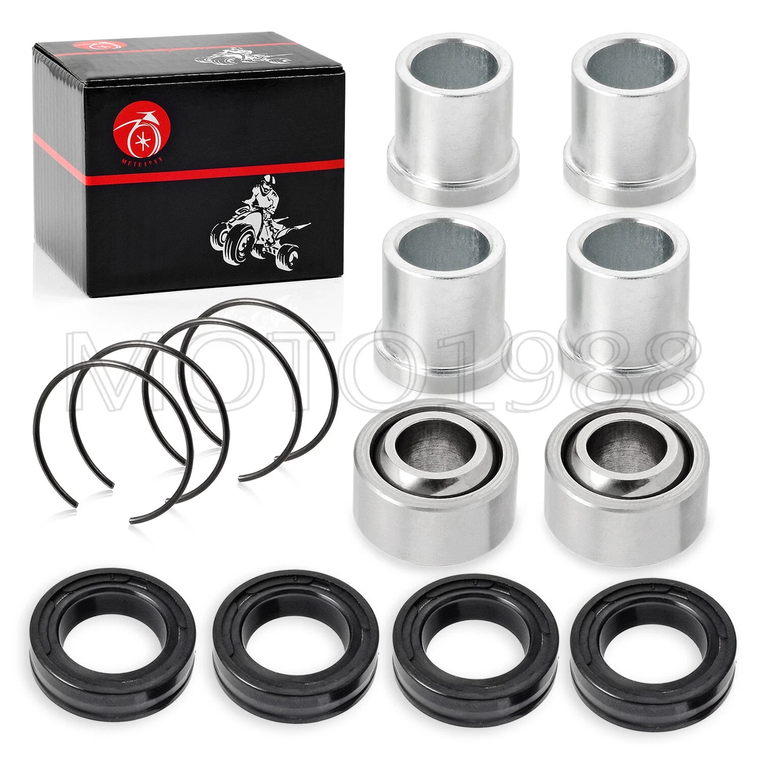 Set of 4 A-Arm Bushings for Honda Sportrax 300 TRX300EX (1993–2008)