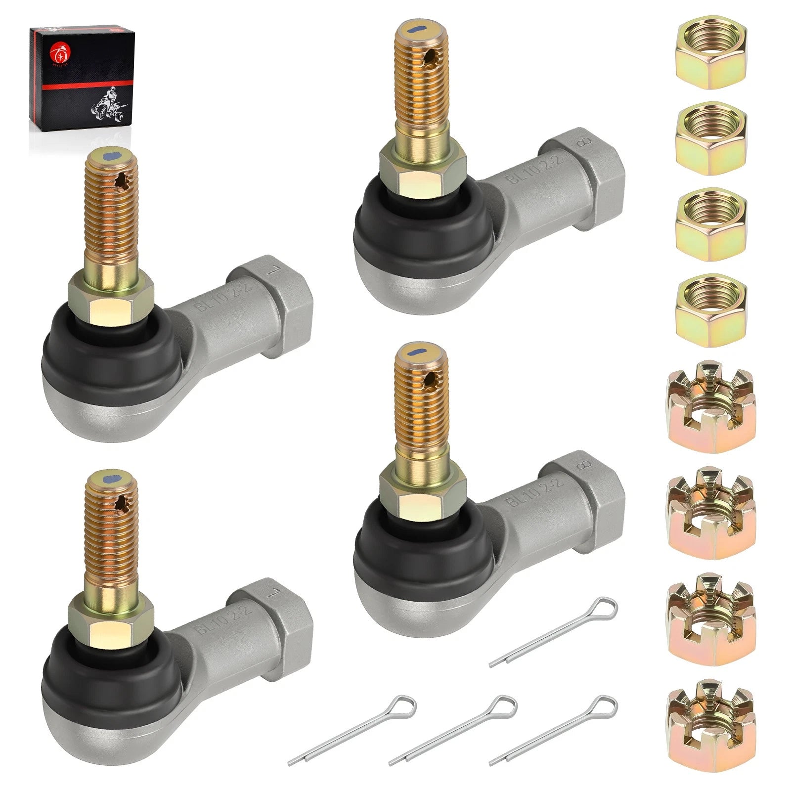 Set of 2 Tie Rod End Kit 7060147 7060138 for Polaris Trail Boss 250R/ES (1988)