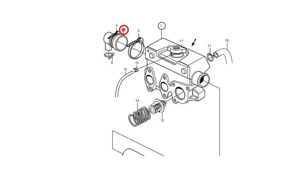 Set of 2 Exchanger End Caps for Volvo Penta MD2010 MD2020 MD2030 MD2040
