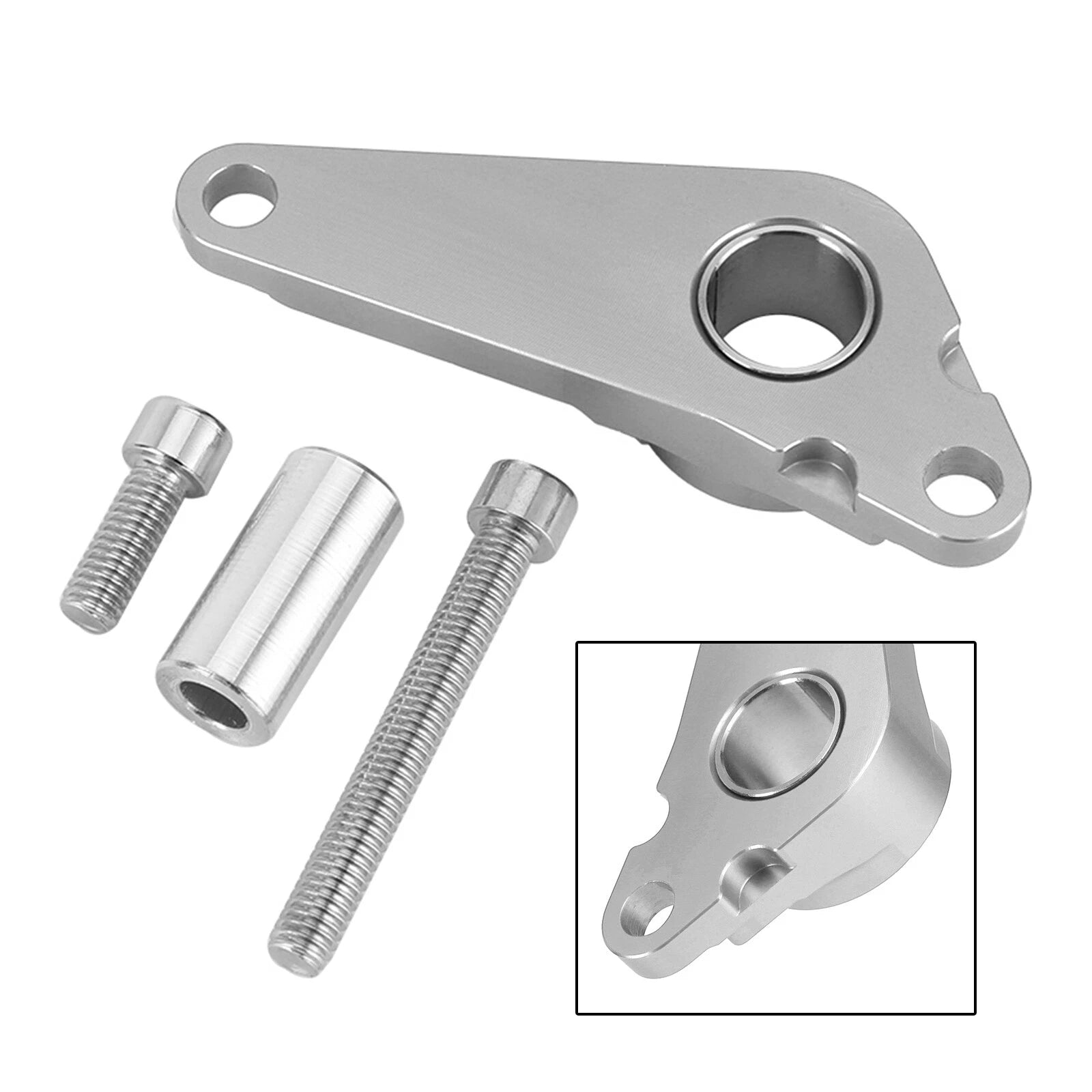 Shift Gear Lever Stabilizer for Honda CBR600RR (2020–2022) T9 Aluminum Silver