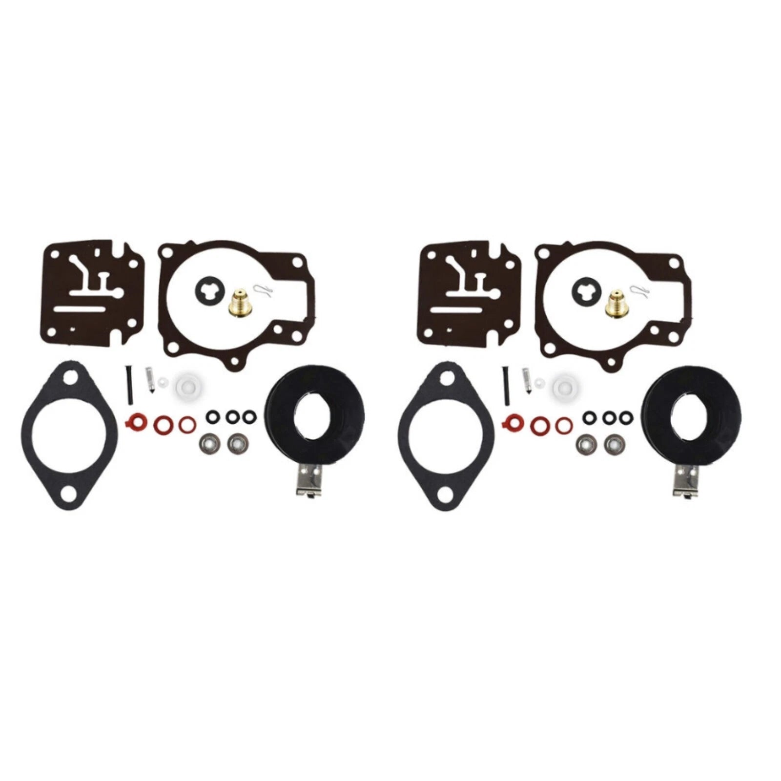 2 Sets Carburetor Repair Kit for Johnson Evinrude 18HP 28HP 40HP (1968–1995) 396701 398729