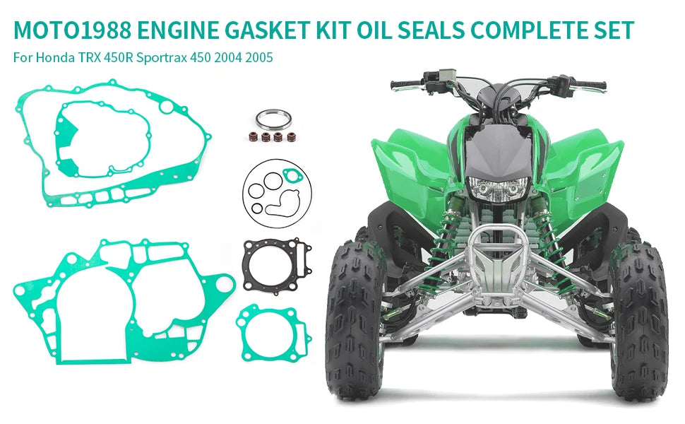 Top End Gasket Kit for Honda TRX450R Sportrax (2004–2005) 06111-HP1-670