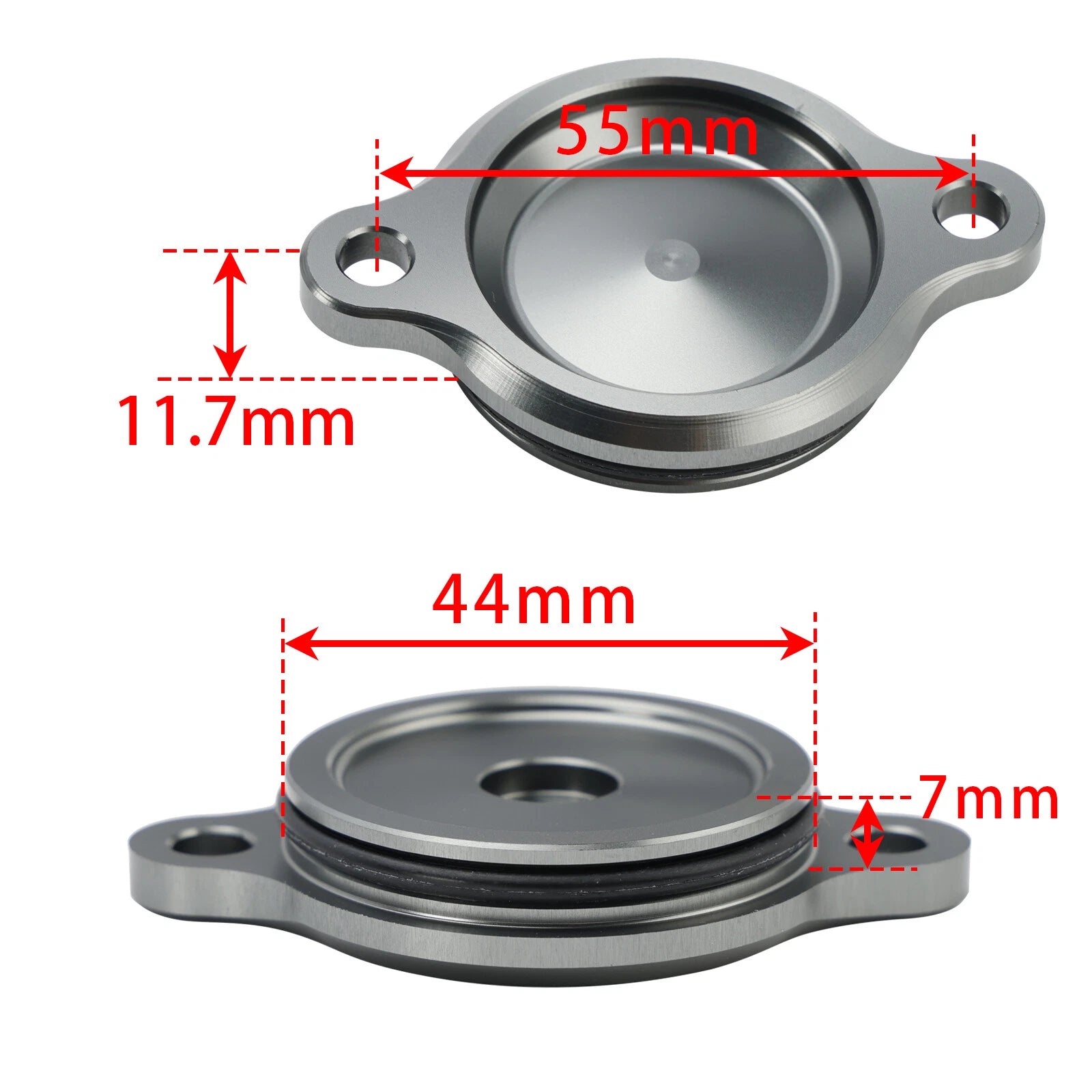 CNC Titan-color Oil Filter Cover for Honda Grom MSX125 (2021–2023)