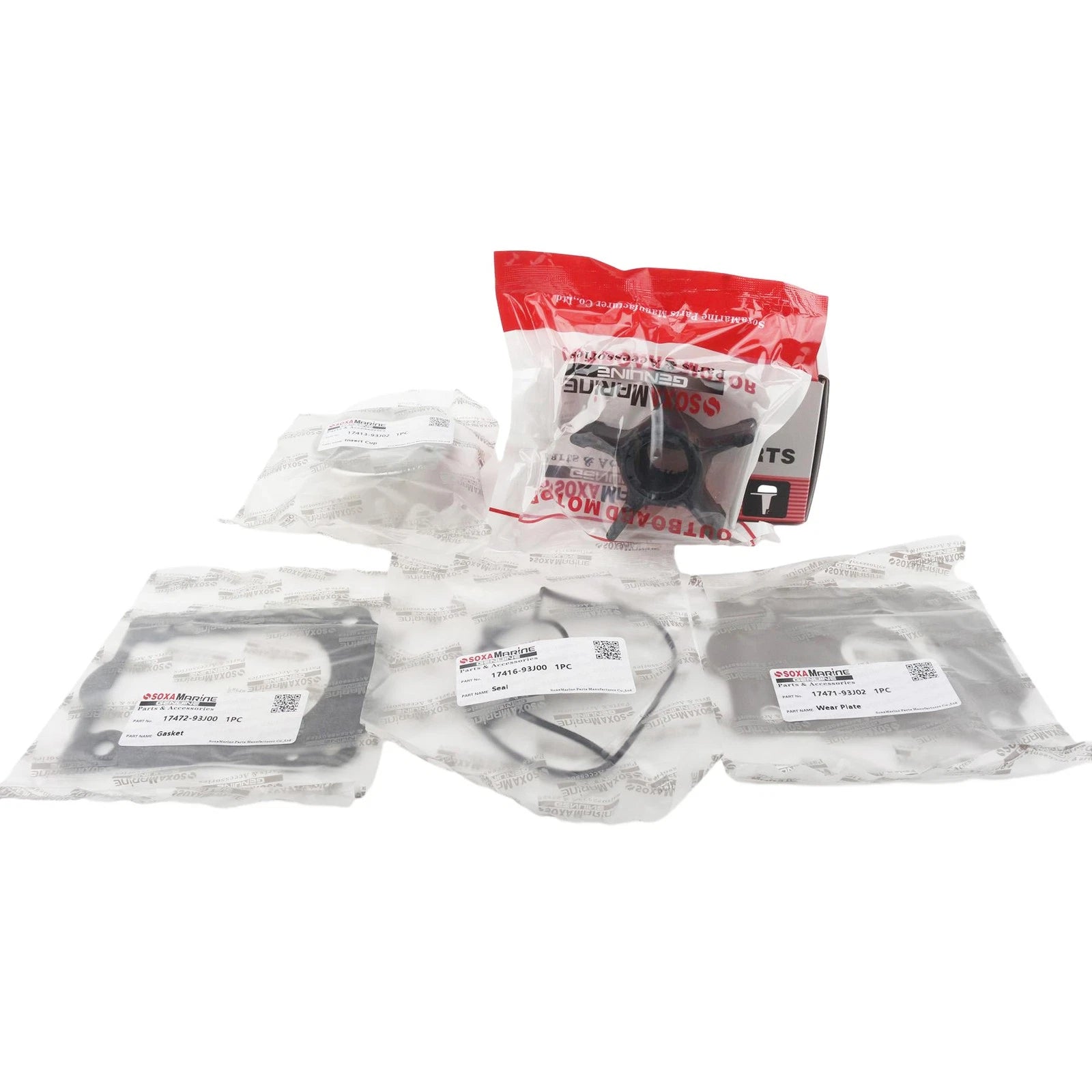 Outboard Water Pump Impeller Repair Kit for Suzuki DF 200 225 250 (2003–2019)