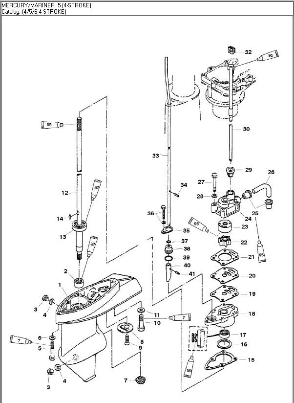 Water Pump Repair Service Kit for Nissan Tohatsu Outboard (369-87322)