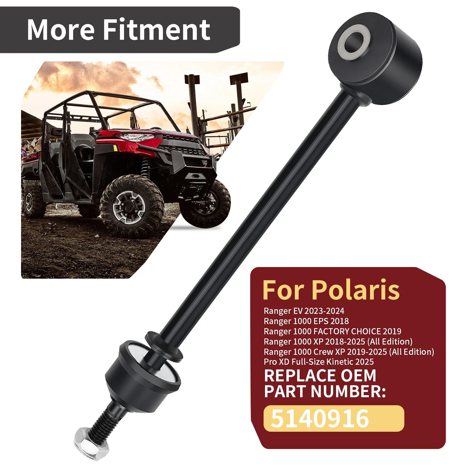 Torsion Bar Linkage 5140916 for Polaris Ranger 1000 / EV Pro XD / Crew XP 1000 (2017–2023)