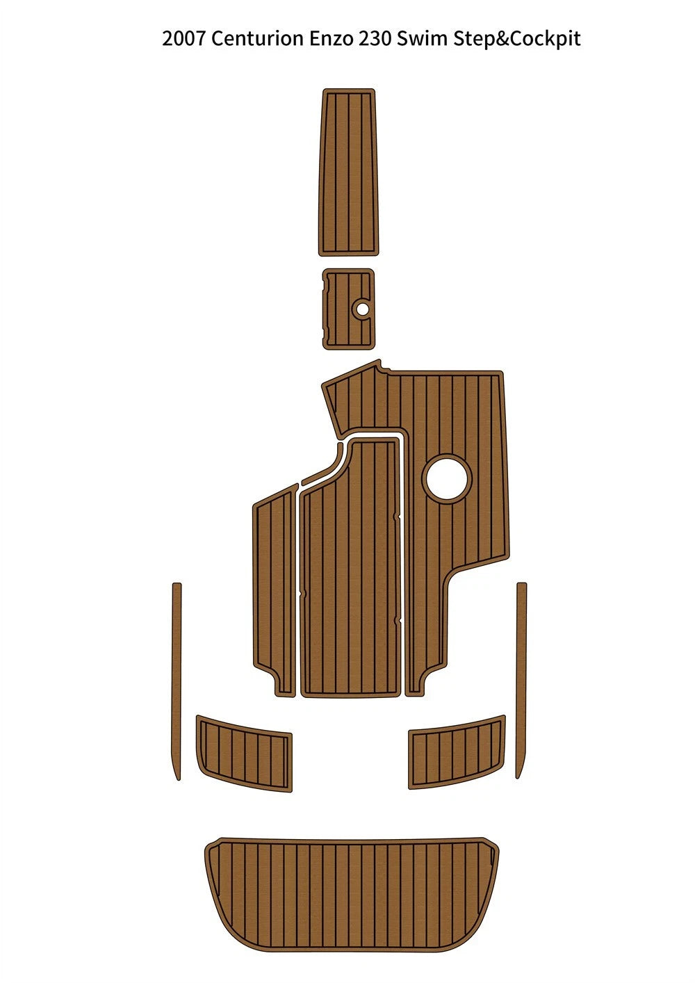 EVA Teak Deck Flooring for Centurion Enzo 230 (2007)