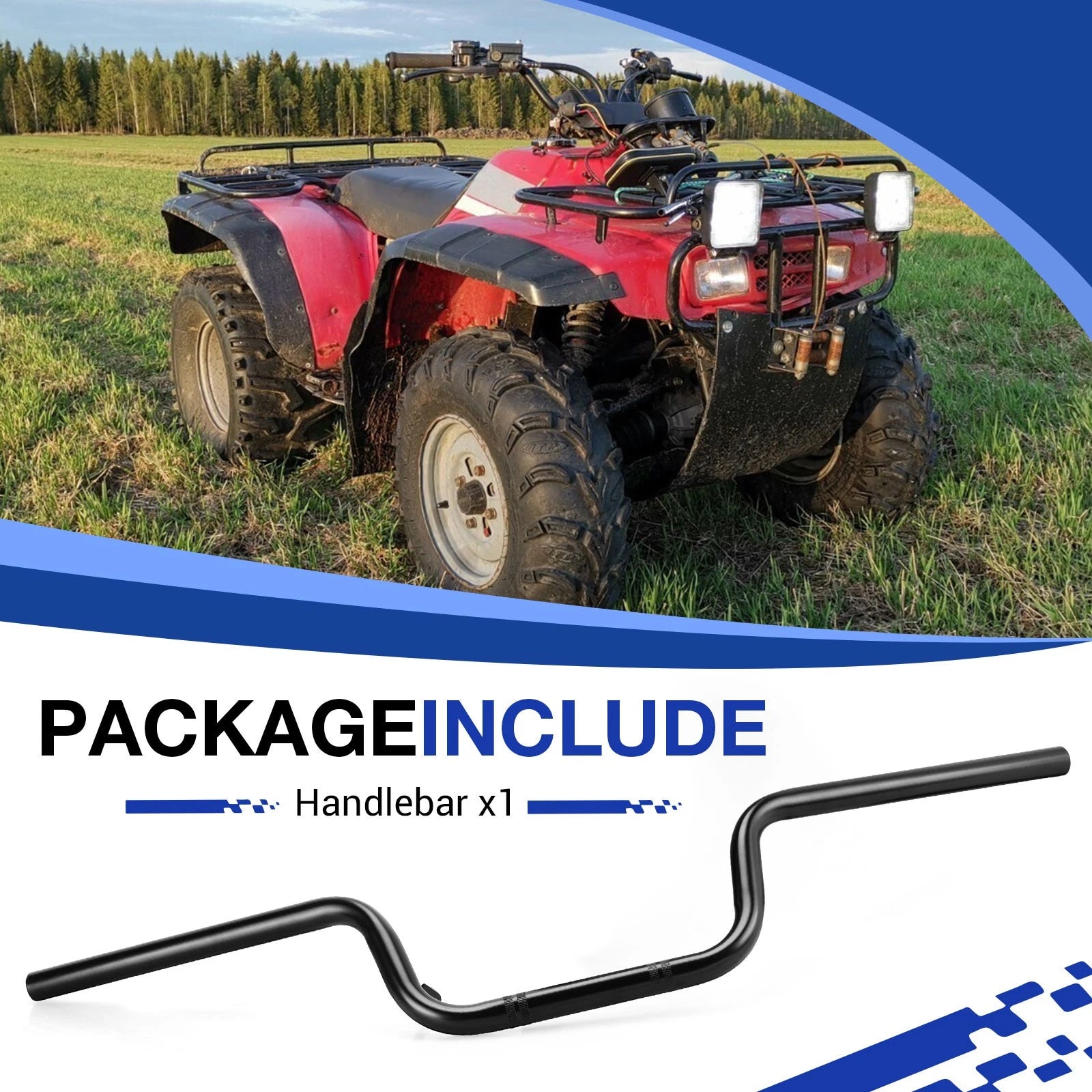 Handlebar for Honda ATV Fourtrax 300 TRX300 TRX300FW (1988–2000) 53100-HC5-970