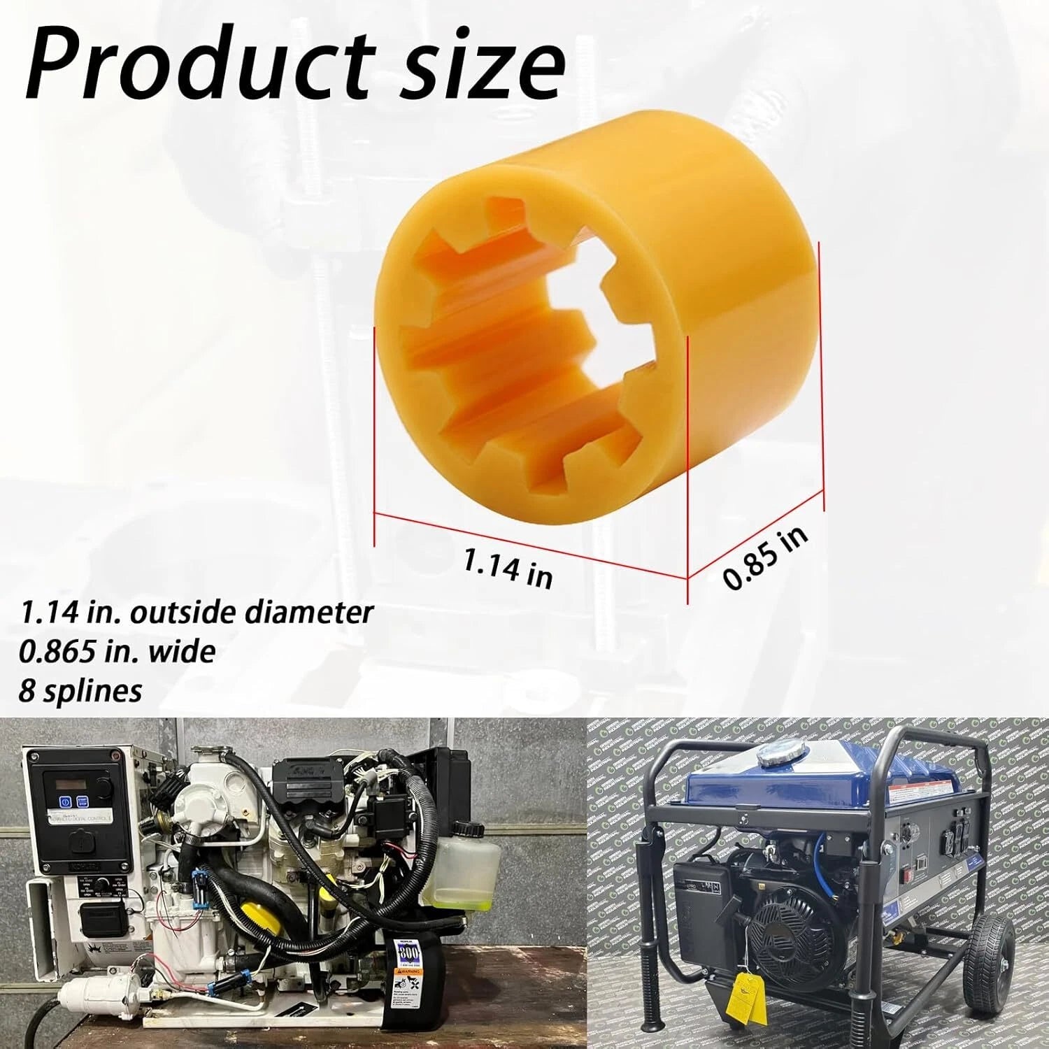 Pump Drive Sleeve for Kohler 5E 4EF 7.3E 6EF 5ECD 4EFCD 7.3ECD 6EFCD (Model)