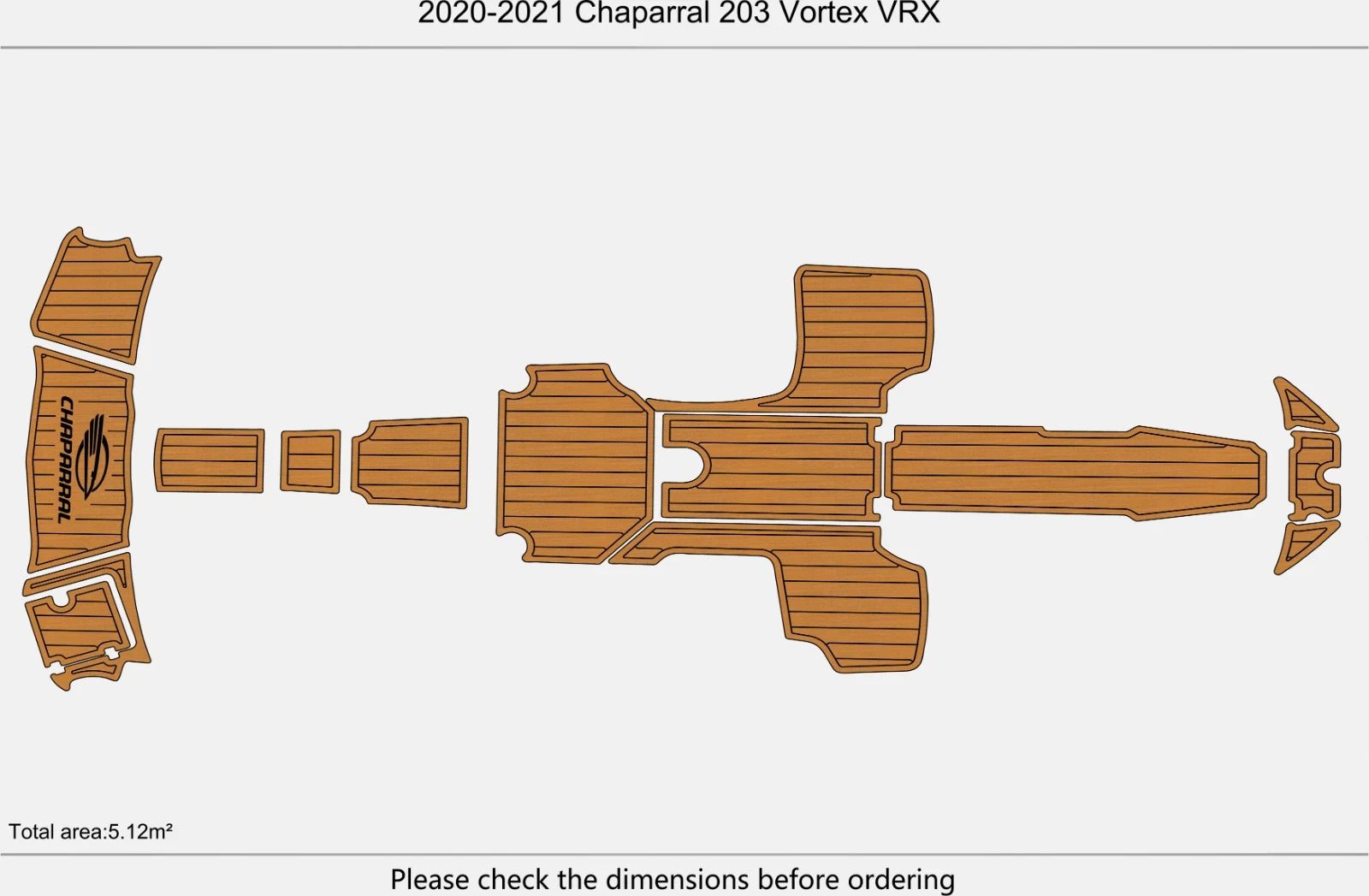 EVA Pad Flooring Mat for Chaparral 203 Vortex VRX (2021)