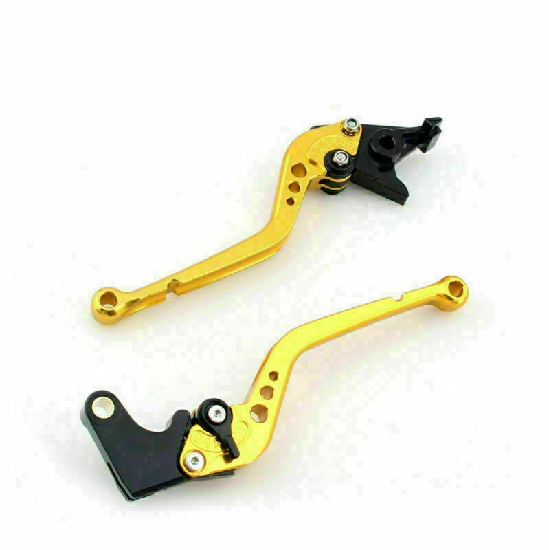 Long Brake Clutch Levers for Yamaha YZF R6 (2005–2014), YZF R1 (2004–2008) - Gold T9