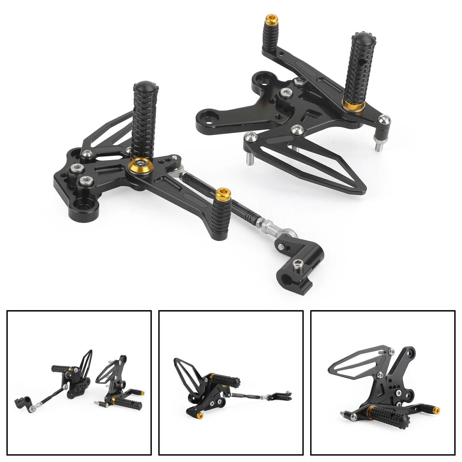 Adjustable Rearsets Foot Pegs for Kawasaki Ninja 250/400 (2018–2022) GD T9