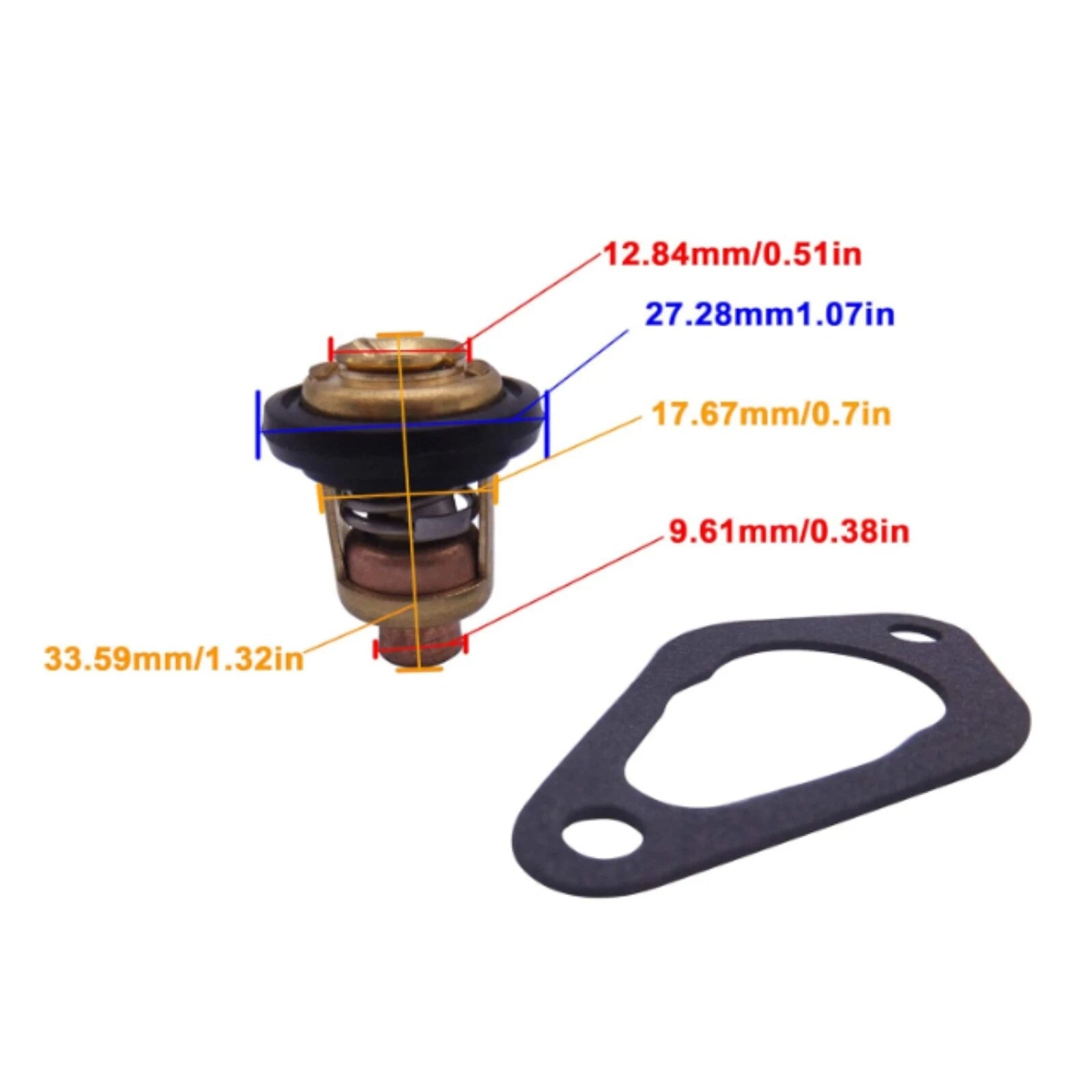 Thermostat & Gasket Set for Nissan Tohatsu MFS8-MFS30 (3R3010300, 3NV010300, 346010320)