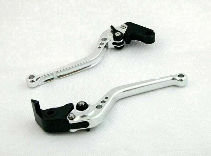 Long Brake Clutch Levers for Kawasaki ZZR/ZX1400 SE (2016–2017) Silver T9