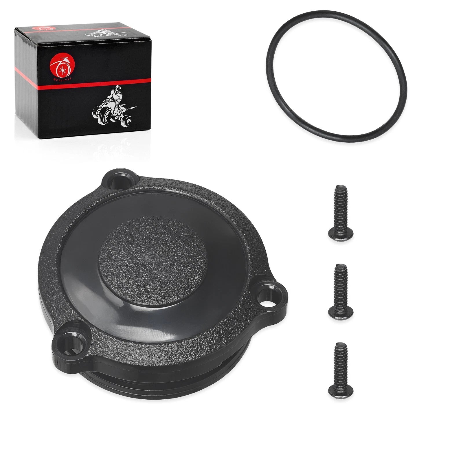 Front Wheel Hubcap & Bolt & O-Ring Kit for Polaris Big Boss 400L 6x6 (1996–1997)