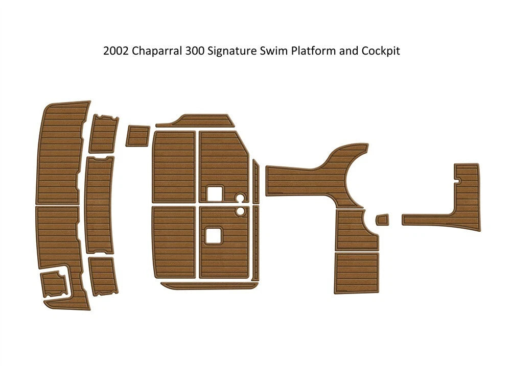 EVA Foam Teak Floor Pad for Chaparral 300 Signature (2002)