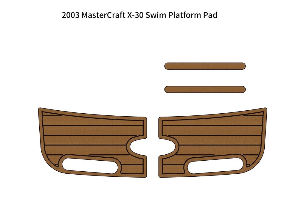 Swim Platform Pad for MasterCraft X-30 (2003) - EVA Foam Teak Decking Mat