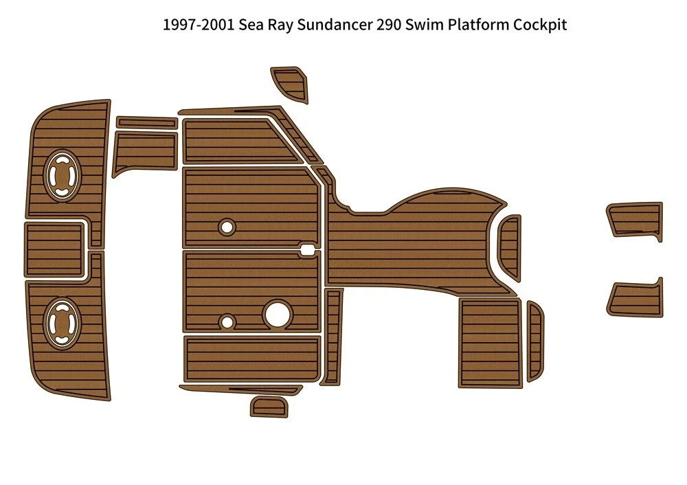 EVA Pad Foam Teak Deck Flooring for Sea Ray 290 Sundancer (1998)