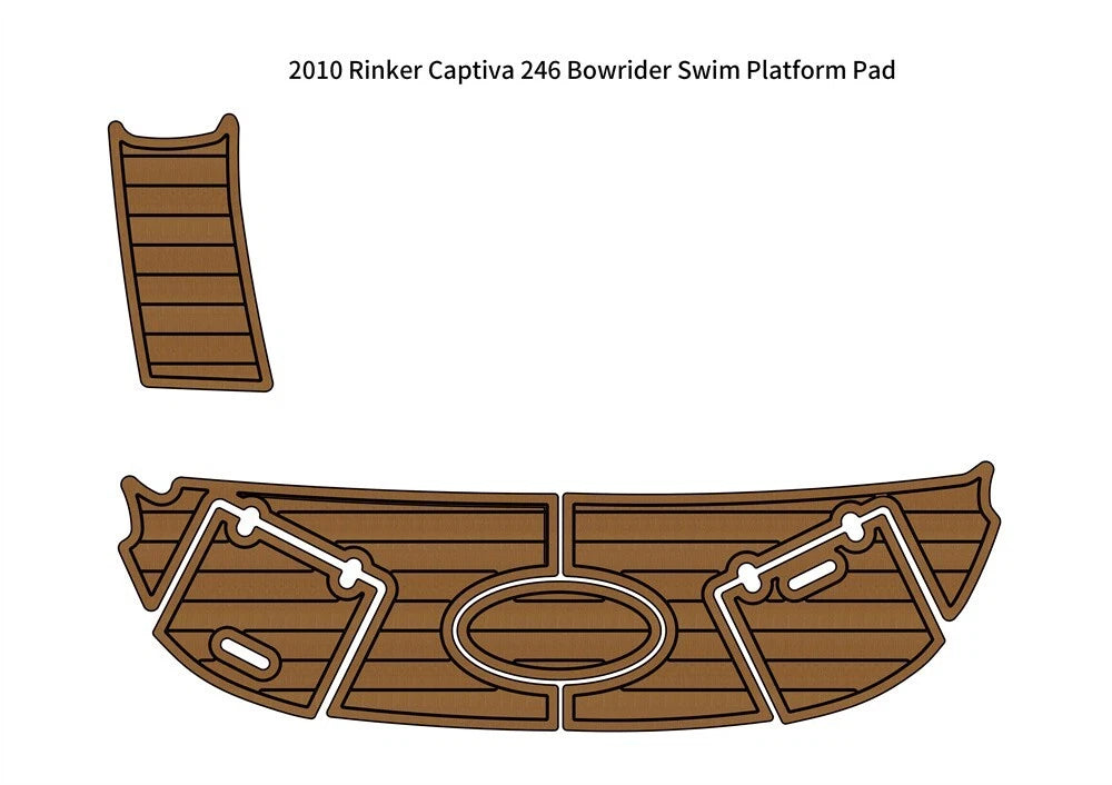 EVA Foam Teak Deck Flooring for Rinker Captiva 246 (2010)