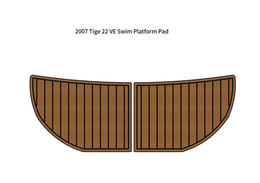 Swim Platform Step Pad for Tige 22 VE (2007) - EVA Foam Teak Decking Mat