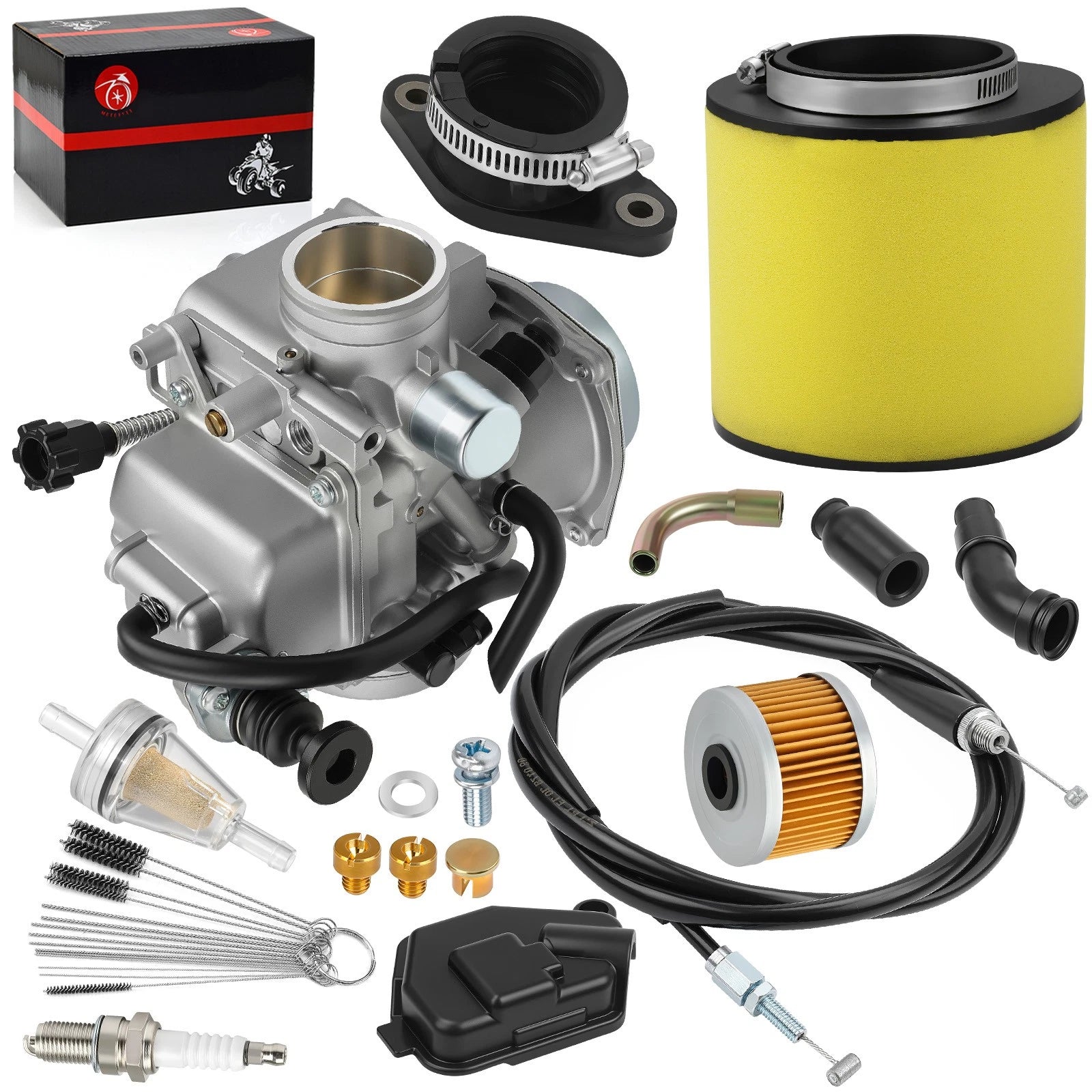 Carburetor with Air Filter Kit for Honda Fourtrax TRX300 (1990–1997)