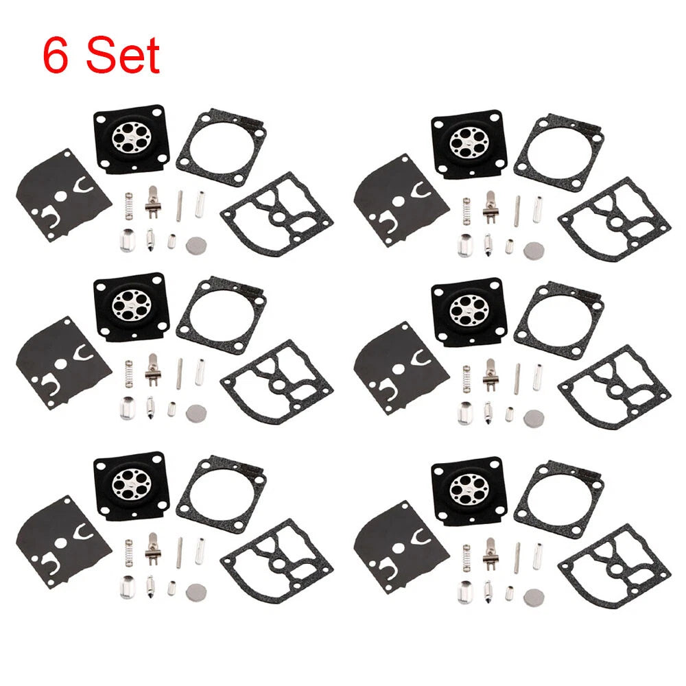 Set of 6 Carburetor Rebuild Kits for Stihl HS45 FS55 FS38 BG45 (RB-100 C1Q)