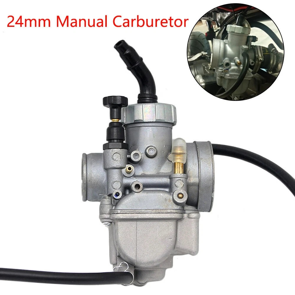 24mm Manual Carburetor for 50cc-100cc Motor Bike ATV