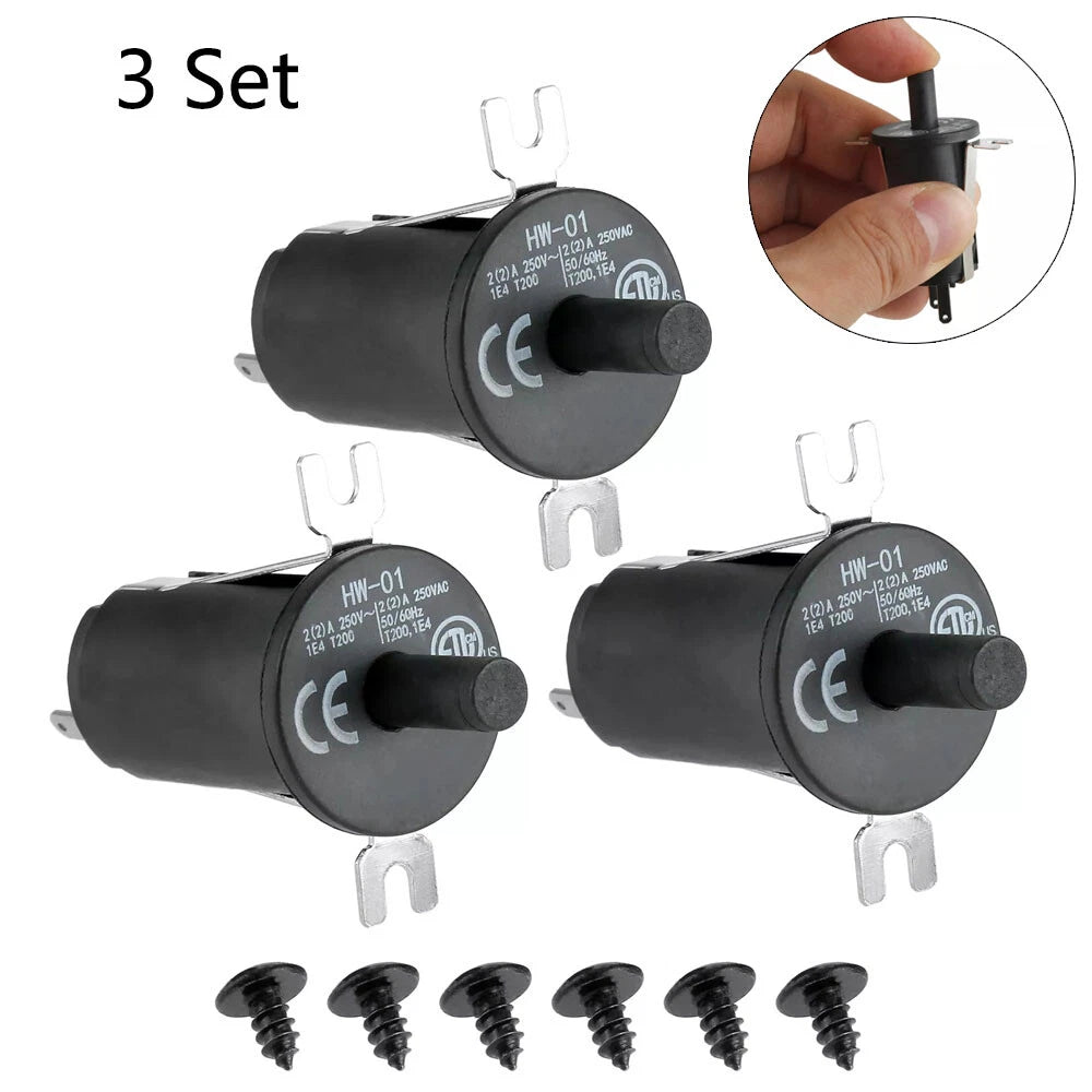 3Pcs Lid/Door Switch for Masterbuilt Gravity Series 560/800/1050 XL (N/A) 9904190041
