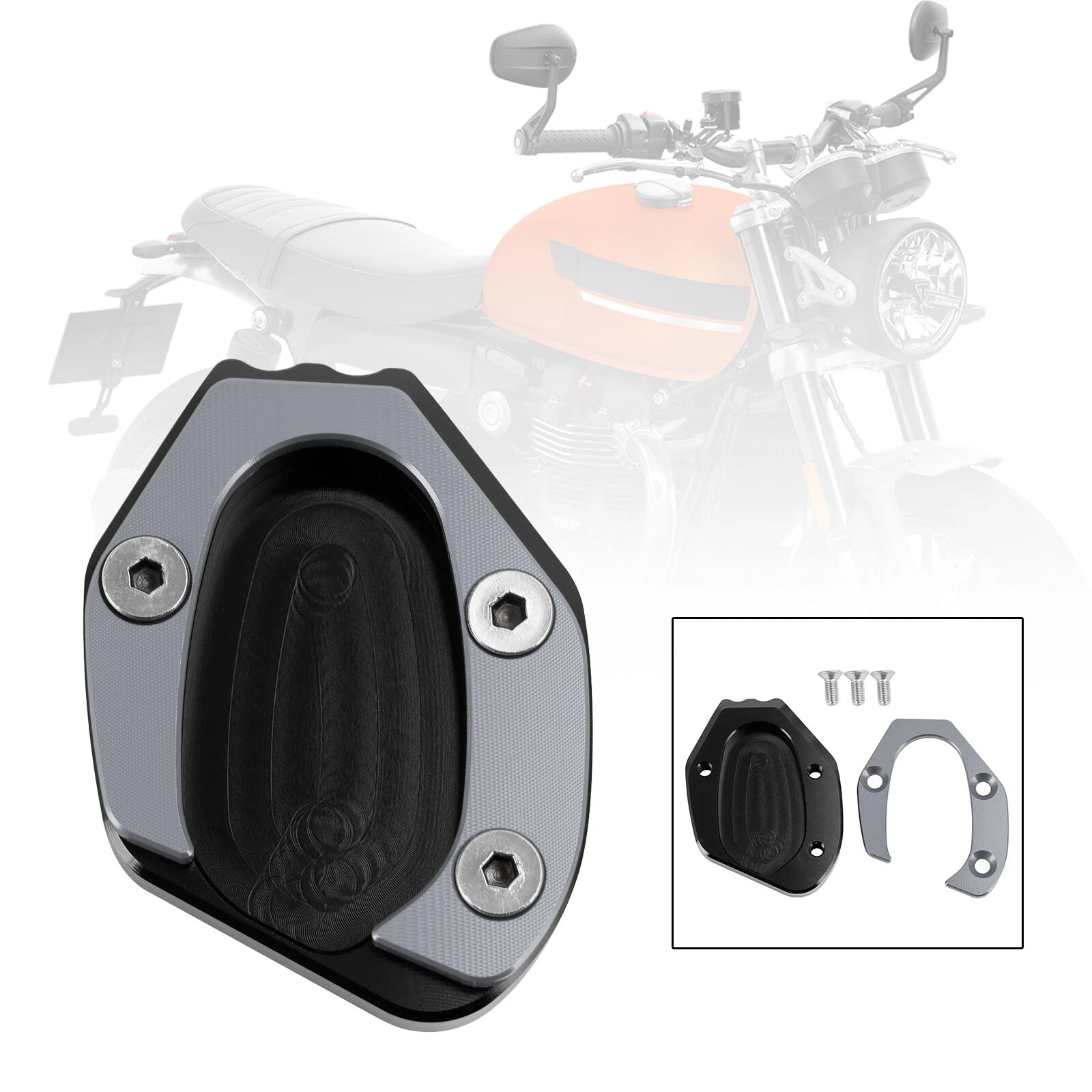 Kickstand Enlarged Plate Pad for Triumph Speed Twin 1200 (2019–2021) & Thruxton 1200/R