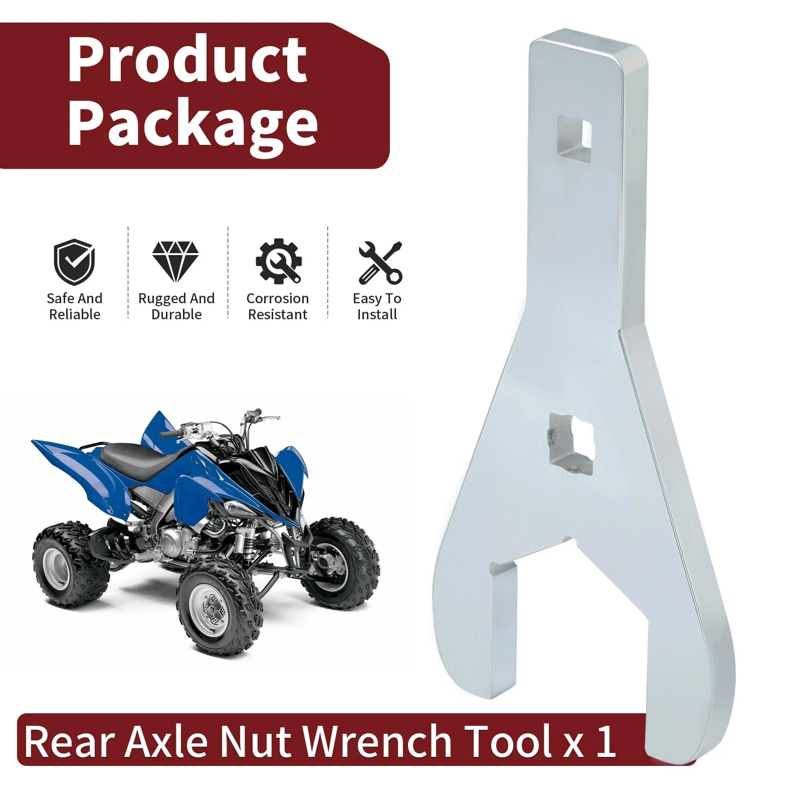 Rear Axle Nut Wrench Tool 46mm for Yamaha Raptor YFM700 YFM700R (2006–2024)