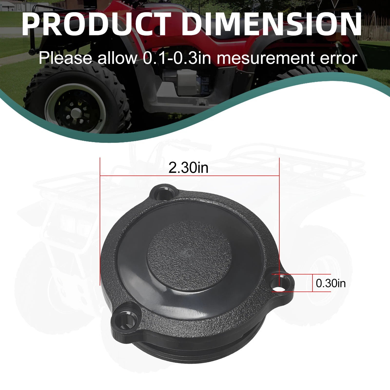2Pcs Front Wheel Hub Cap for Polaris Magnum Scrambler Sportsman (325–500)