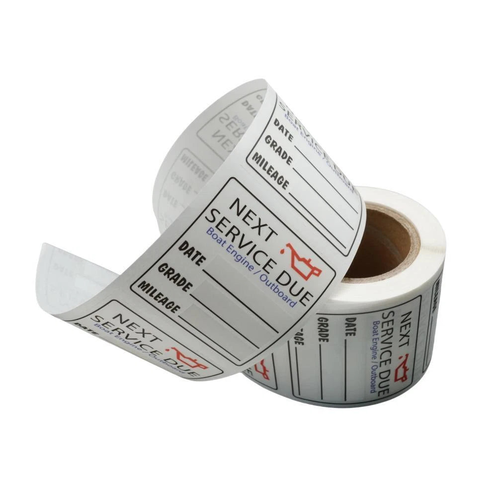 Oil Change Service Reminder Stickers 220 Sheets Roll