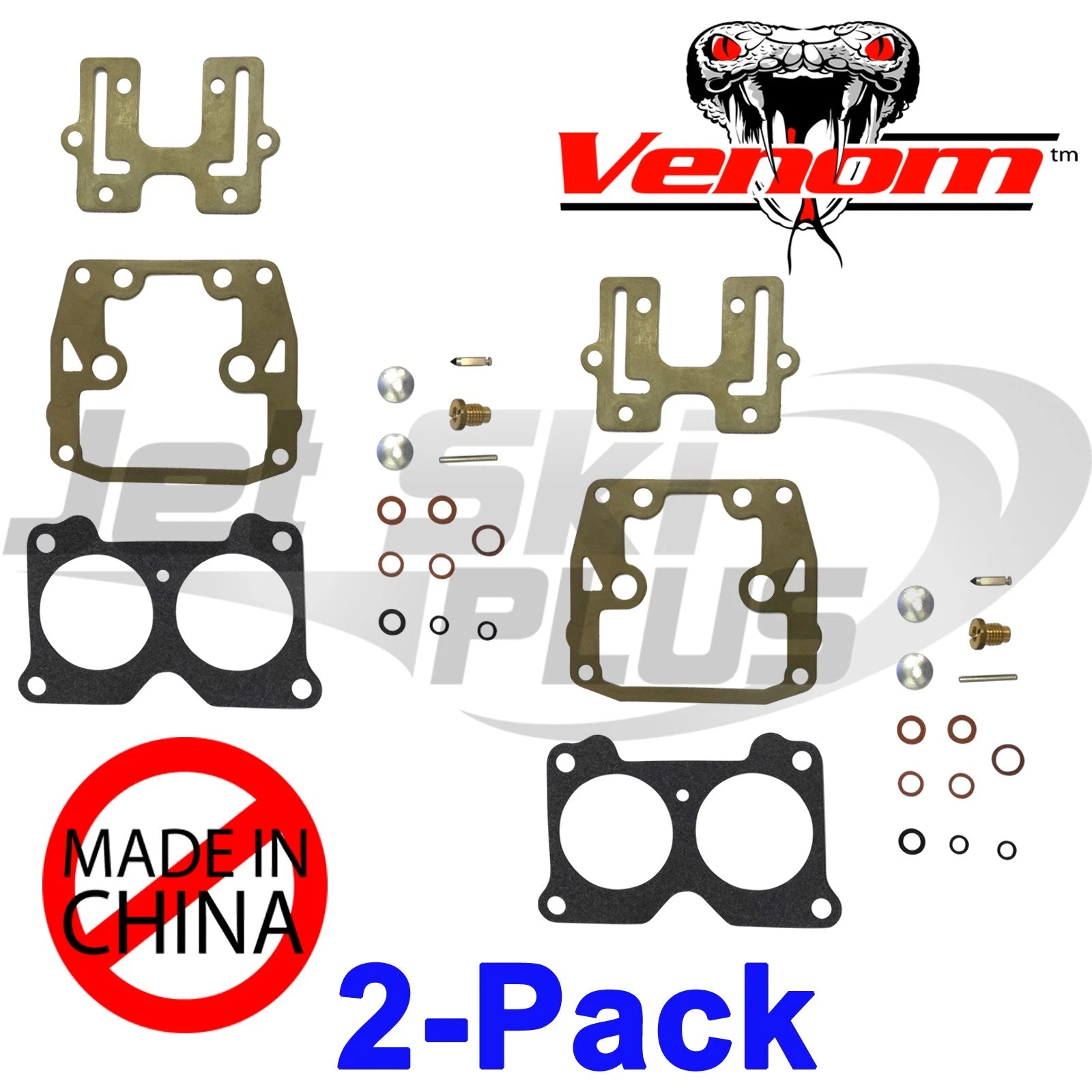 2X Carburetor Rebuild Kit for Johnson Evinrude V4 V6 Crossflow (439076)