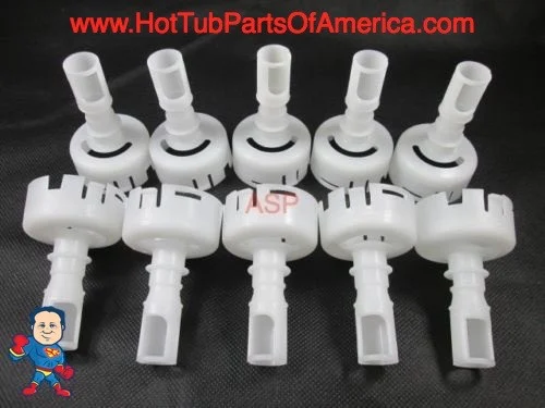Set of 10 Pentair Cyclone Jet Diffusers 3.5-4.10″ Hot Tub Spa Replacement Parts
