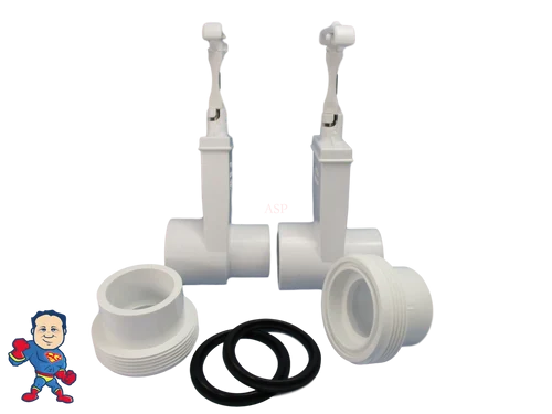 Set of 2 Gate Slice Valves 1 1/2″ & 2″ Heater Unions for Hot Tub Spa – Installation Video