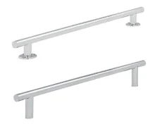 SR Smith 18″ ADA Straight Transfer Rail With Flanges – Marine Grade Stainless Steel – .120″ Wall, 1.50″ OD – TR-18A