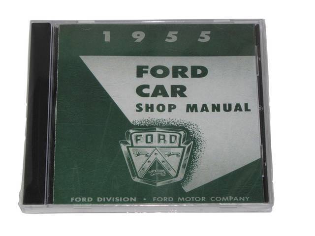 Ford Car Shop Manual, 1955 Ford and Thunderbird, on USB Flash Drive