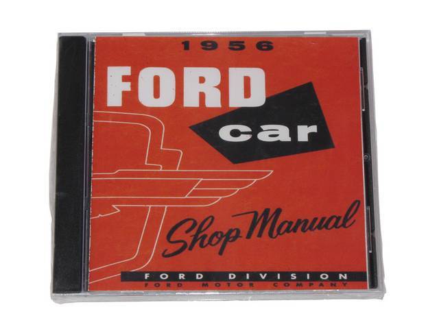 Ford Car Shop Manual, 1956 Ford and Thunderbird, on USB Flash Drive