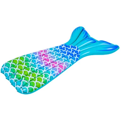 Unleash Your Inner Mermaid! 5.75′ Blue and Green Mermaid Tail Pool Float
