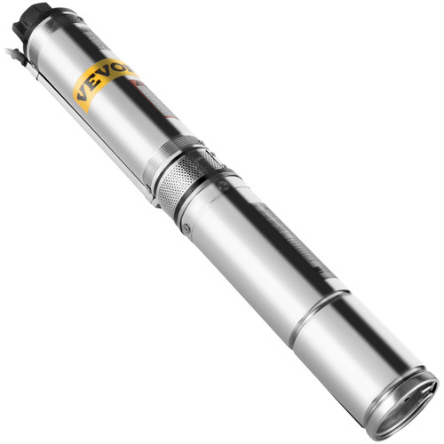164ft 0.5hp Deep Well Pump Submersible 25.5GPM Underwater 304 Stainless Steel