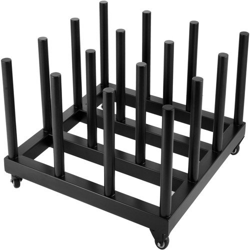 Vinyl Cart Mobile Rack 16 Roll Capacity Vinyl Roll Rack 2" Core Vinyl Rolling Cart 1200 lbs Heavy Duty Digital Media for Mobile Storage (16 Rolls)
