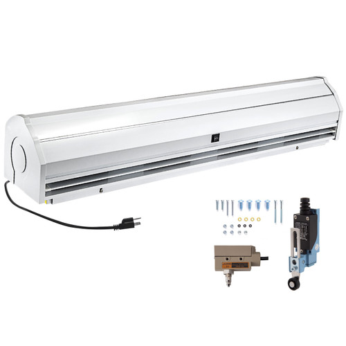 47 Inch Air Curtain, 2 Speeds 891 CFM Commercial Indoor Air Curtain, Air Curtains for Doors with 2 Limited Switches, CE & UL Certified, 110V Unheated