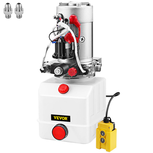 Hydraulic Pump Electric Hydraulic Pump 4 Quart Double Acting Plastic Reservoir For Dump Trailer